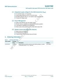 UJA1162T Datasheet Page 2