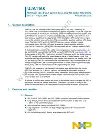 UJA1168TK/VX/FDJ Datasheet Cover