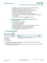 UJA1168TK/VX/FDJ Datasheet Page 3