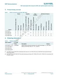 UJA1169LTK/X/FZ Datasheet Page 4