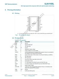 UJA1169LTK/X/FZ Datasheet Page 6