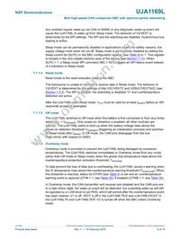 UJA1169LTK/X/FZ Datasheet Page 9