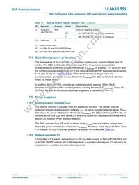 UJA1169LTK/X/FZ Datasheet Page 17