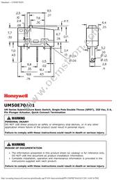 UM50E70A01 Datasheet Page 3