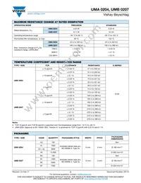 UMA02040G3369CA100 Datasheet Page 2