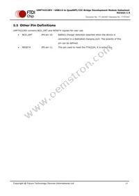 UMFT4222EV-B Datasheet Page 17