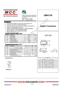 UMH11N-TP Datasheet Cover