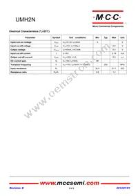 UMH2N-TP Datasheet Page 2