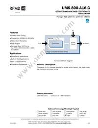 UMS-800-A16-G Datasheet Cover