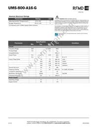 UMS-800-A16-G Datasheet Page 2