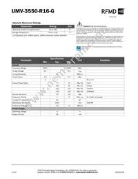 UMV-3550-R16-G Datasheet Page 2