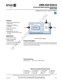 UMX-424-D16-G Datasheet Cover