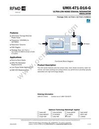 UMX-471-D16-G Datasheet Cover