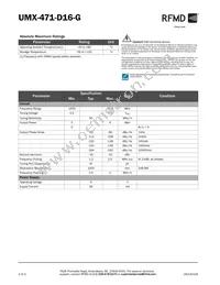 UMX-471-D16-G Datasheet Page 2