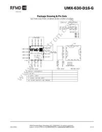 UMX-630-D16-G Datasheet Page 3