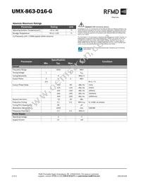 UMX-863-D16-G Datasheet Page 2