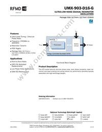 UMX-903-D16-G Datasheet Cover