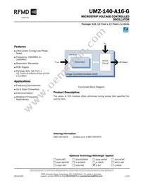 UMZ-140-A16-G Datasheet Cover