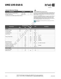 UMZ-195-D16-G Datasheet Page 2