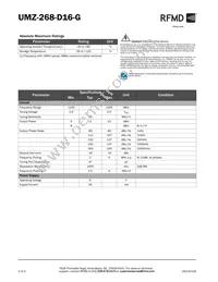 UMZ-268-D16-G Datasheet Page 2