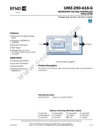 UMZ-290-A16-G Datasheet Cover