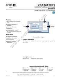 UMZ-822-D16-G Datasheet Cover