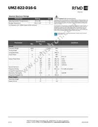 UMZ-822-D16-G Datasheet Page 2