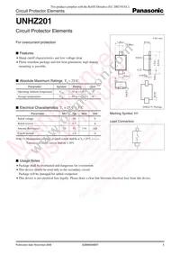 UNHZ20100L Datasheet Cover