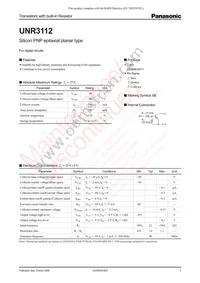 UNR311200L Datasheet Cover