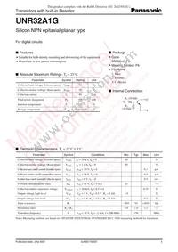 UNR32A1G0L Datasheet Cover