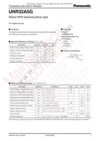 UNR32A5G0L Datasheet Cover