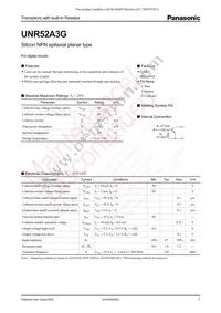 UNR52A3G0L Datasheet Cover