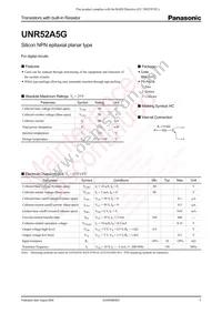 UNR52A5G0L Datasheet Cover