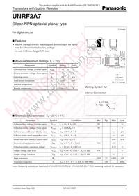 UNRF2A700A Datasheet Cover