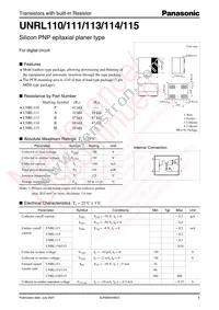 UNRL11500A Datasheet Cover