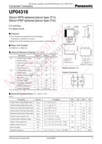 UP0431600L Datasheet Cover