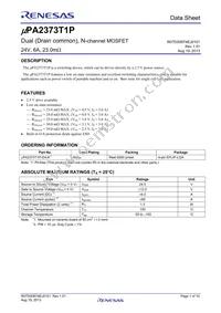 UPA2373T1P-E4-A Datasheet Cover