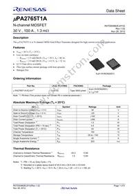 UPA2765T1A-E2-AY Datasheet Cover