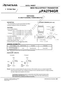 UPA2794GR(0)-E1-AZ Datasheet Page 3