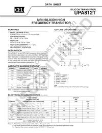 UPA812T-T1-A Datasheet Cover