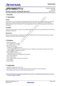 UPD166037T1J-E1-AY Datasheet Cover