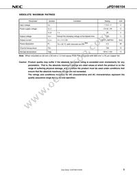 UPD166104GS-E1-AZ Datasheet Page 5