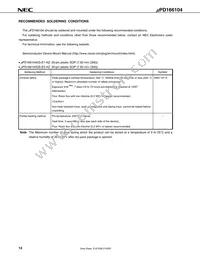 UPD166104GS-E1-AZ Datasheet Page 14