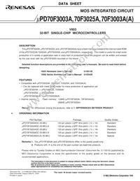 UPD70F3025AGC-33-8EU-A Datasheet Page 3