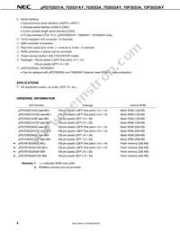 UPD70F3033AGC-8EU-A Datasheet Page 4