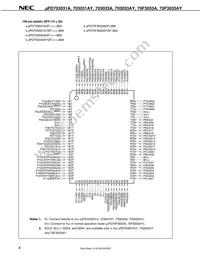 UPD70F3036HYGC-8EU-A Datasheet Page 6