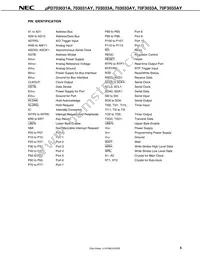 UPD70F3036HYGC-8EU-A Datasheet Page 7