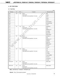 UPD70F3036HYGC-8EU-A Datasheet Page 11