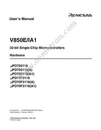 UPD70F3116GJ-UEN-A Datasheet Page 3