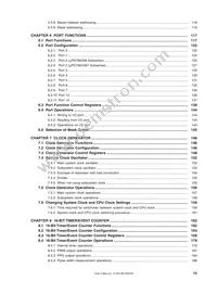 UPD78F0058YGK-9EU-A Datasheet Page 17